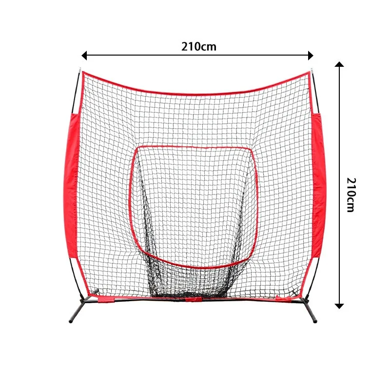 Portable baseball net, pitching practice net, indoor and outdoor baseball and softball throwing percussion net