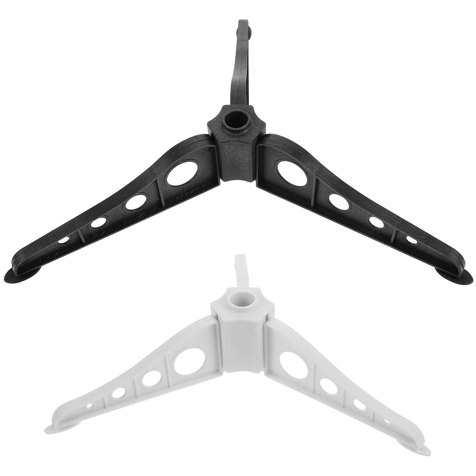 

2Pcs Christmas Tree Holder Stand Plastic Rotating Base Xmas Tree Support Black White Winter Party Decor Plastic Xmas Stand