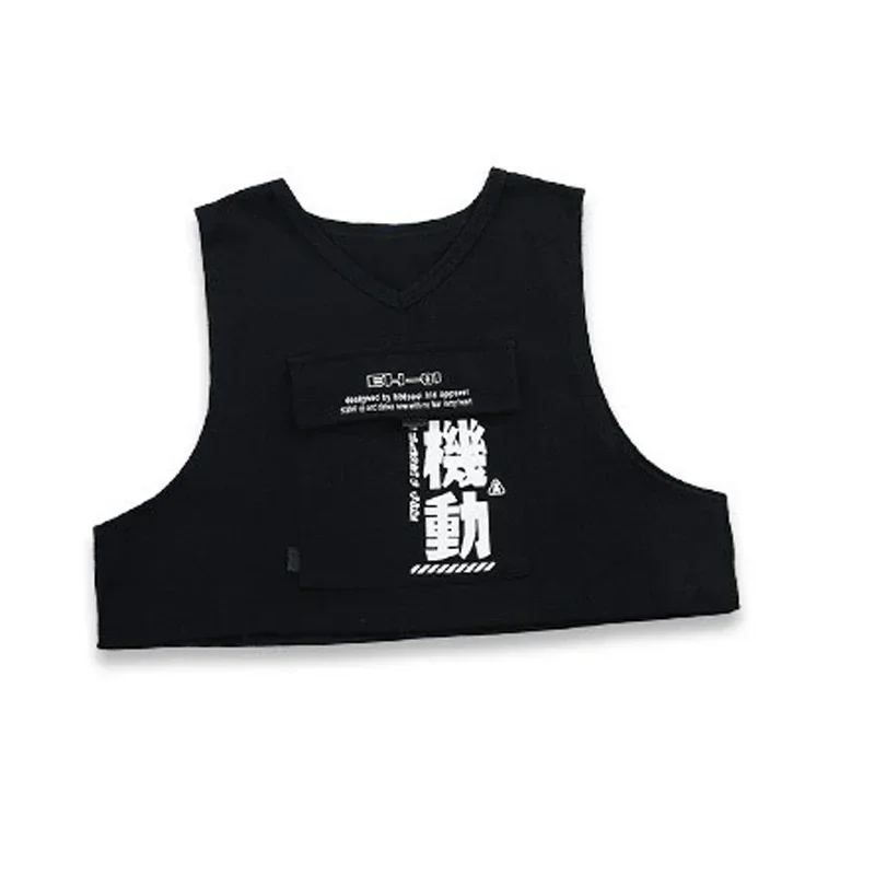 Hiphop overalls tij pak jazz hiphop dansen outfit groen oranje top vest geruite broek kostuums voor kinderen jongens meisjes