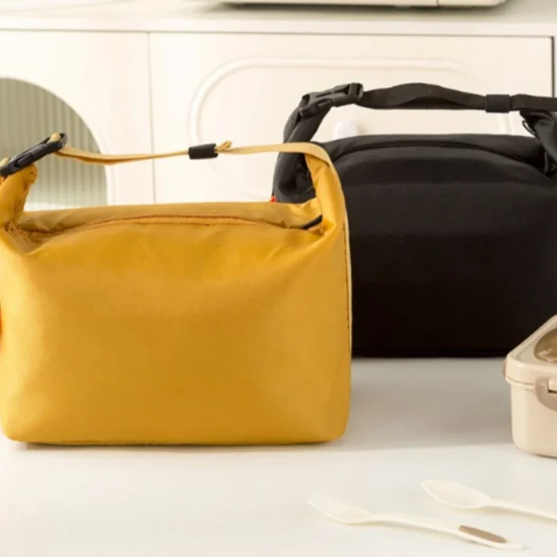 High-value Foldable Thermal Insulation Bag Bento Bag for Work Tote Bag Waterproof Lunch Box Thickened Aluminum