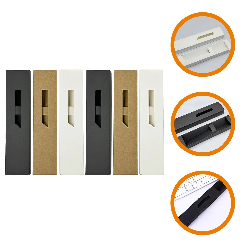 

6Pcs Paper Pen Holder Single Fountain Pen Sleeve Practical Lightweight Pencil Pouch Organizer for Pens and Pencils