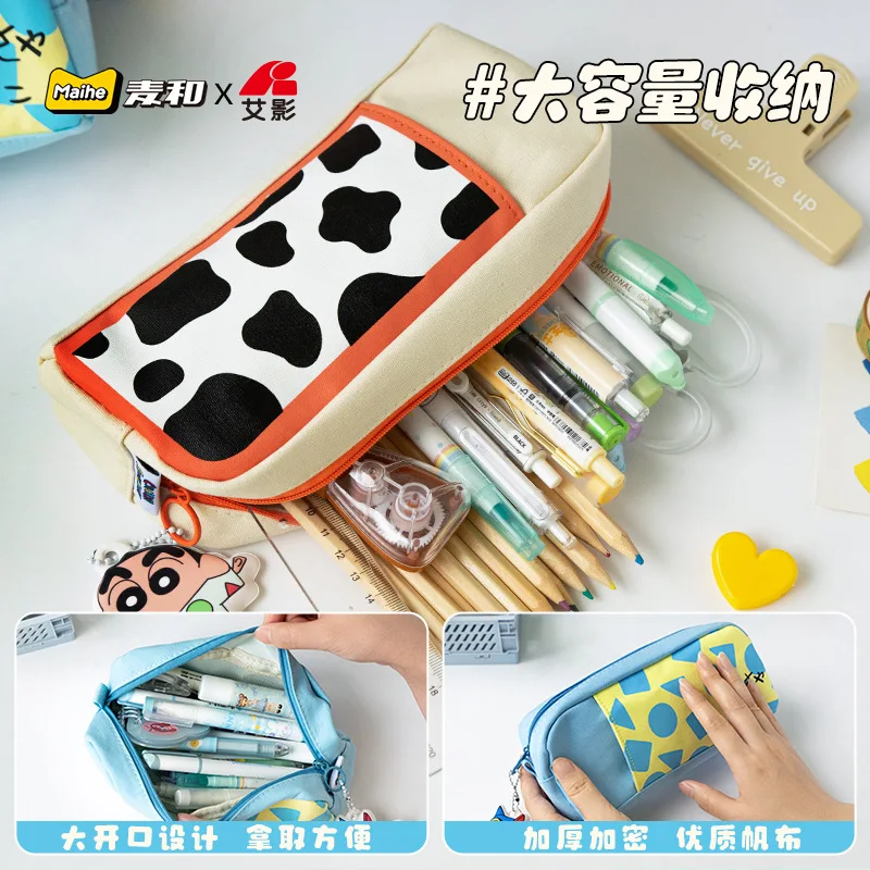 Neue Cartoon Crayon Shin-Chan Große Kapazität Bleistift Fall Action Kamen Student Schreibwaren Tasche Schreibwaren Box Urlaub Geschenk Spielzeug