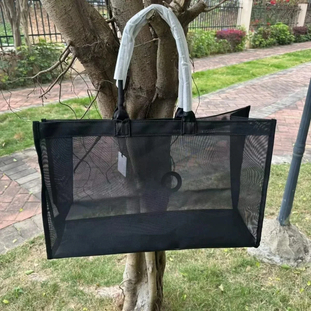 

2025 Новая женская сумка для йоги и фитнеса, прозрачная большая сумка, большая вместительная сетчатая сумка на плечо