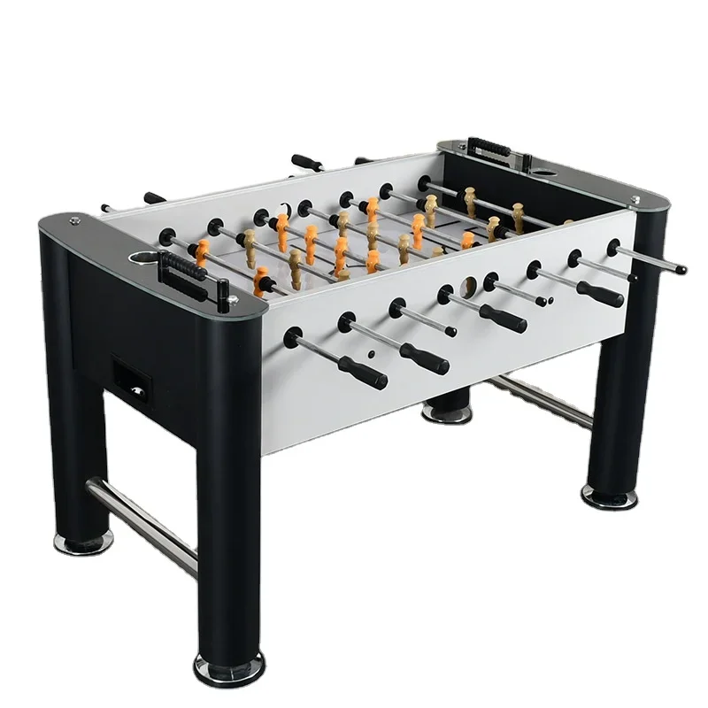 

Outdoor 1.4m large adult foosball table classic black soccer game table