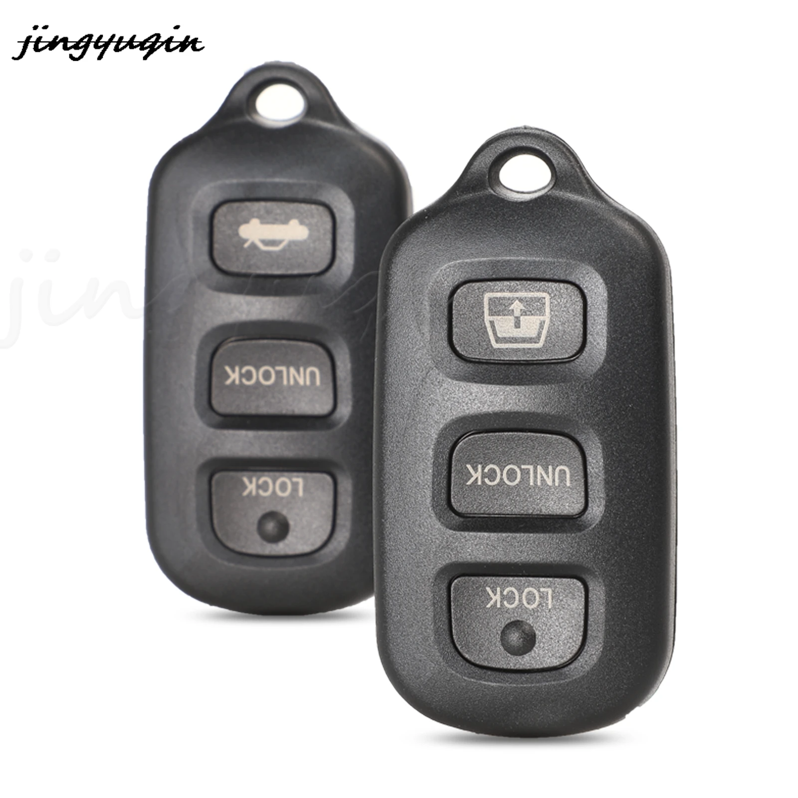 

jingyuqin 10pcs/lot 4 Buttons Replacement Remote Car Key Shell Case Fob For TOYOTA Sequoia 4Runner 2003-2008 Matrix Keyless