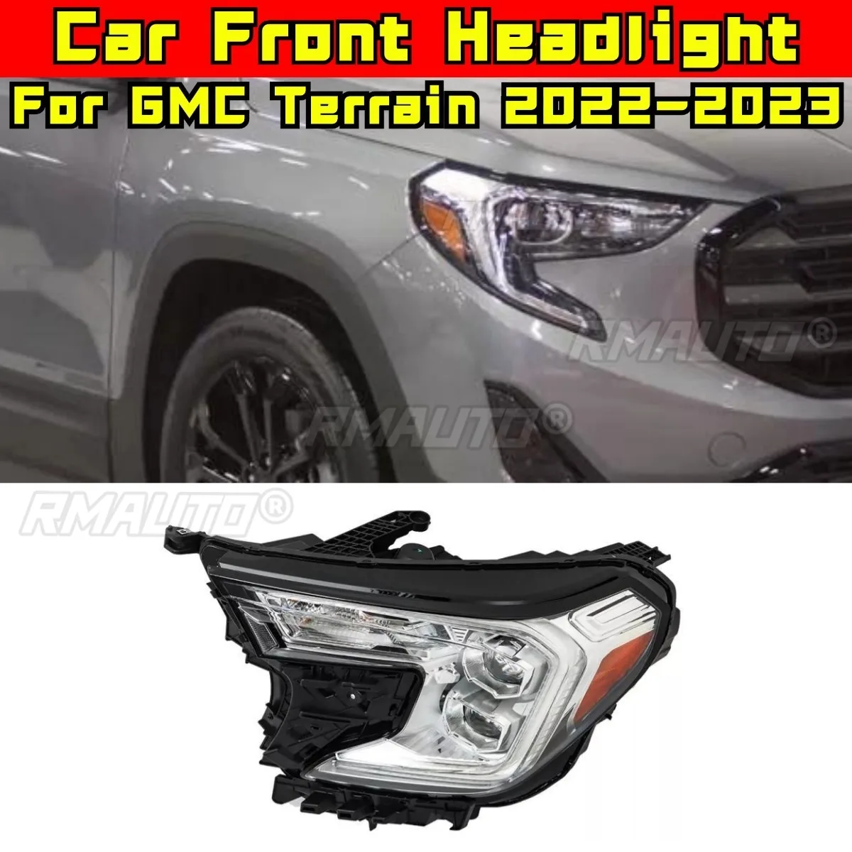

Left Right Fog lamp LED Daytime Running Light Front LED Headlamp Assembly Wide Light Corner Lamp For GMC Terrain 2022-2023
