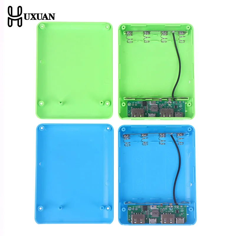 4 Slots 18650 Battery Box Case DIY Power Set Material Mini Solderless Power Supply Housing For Home Go Out And Other Occasions