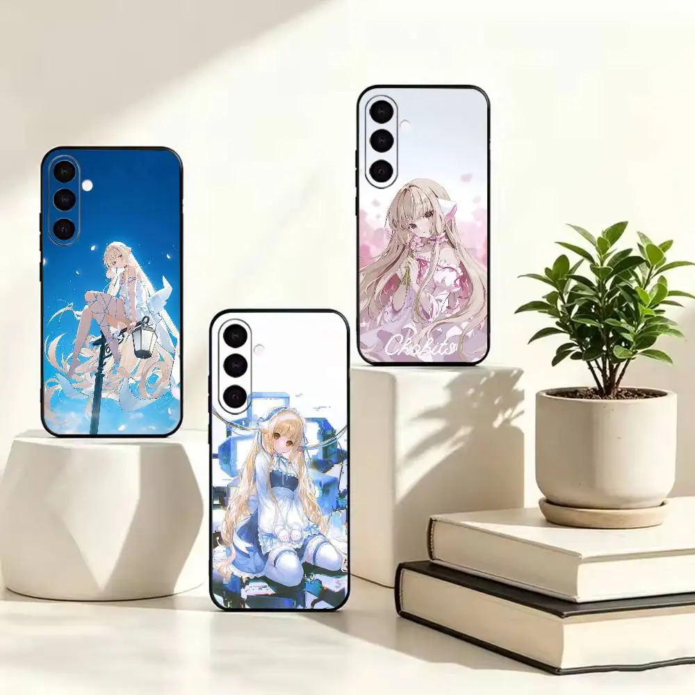 Anime C-Chobits Chi  Black Soft Silicone Phone Case for Samsung A73 A72 A53 A52 A32 A31 A22 A21 A20