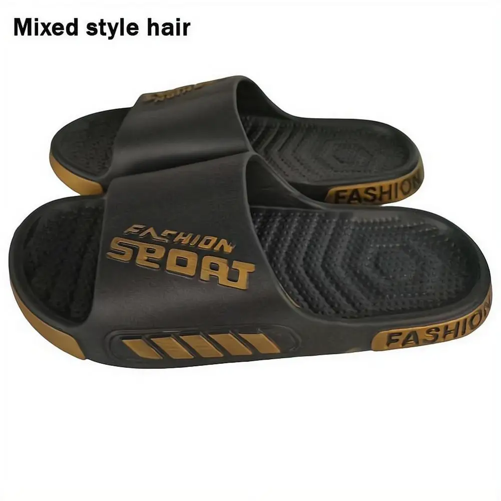 Herren Sport-Slipper EVA Leichtgewicht Rutschfeste Strand-Dusch-Slipper Unisex Casual Offene Zehensandalen für Badezimmer und Outdoor – Detail 3