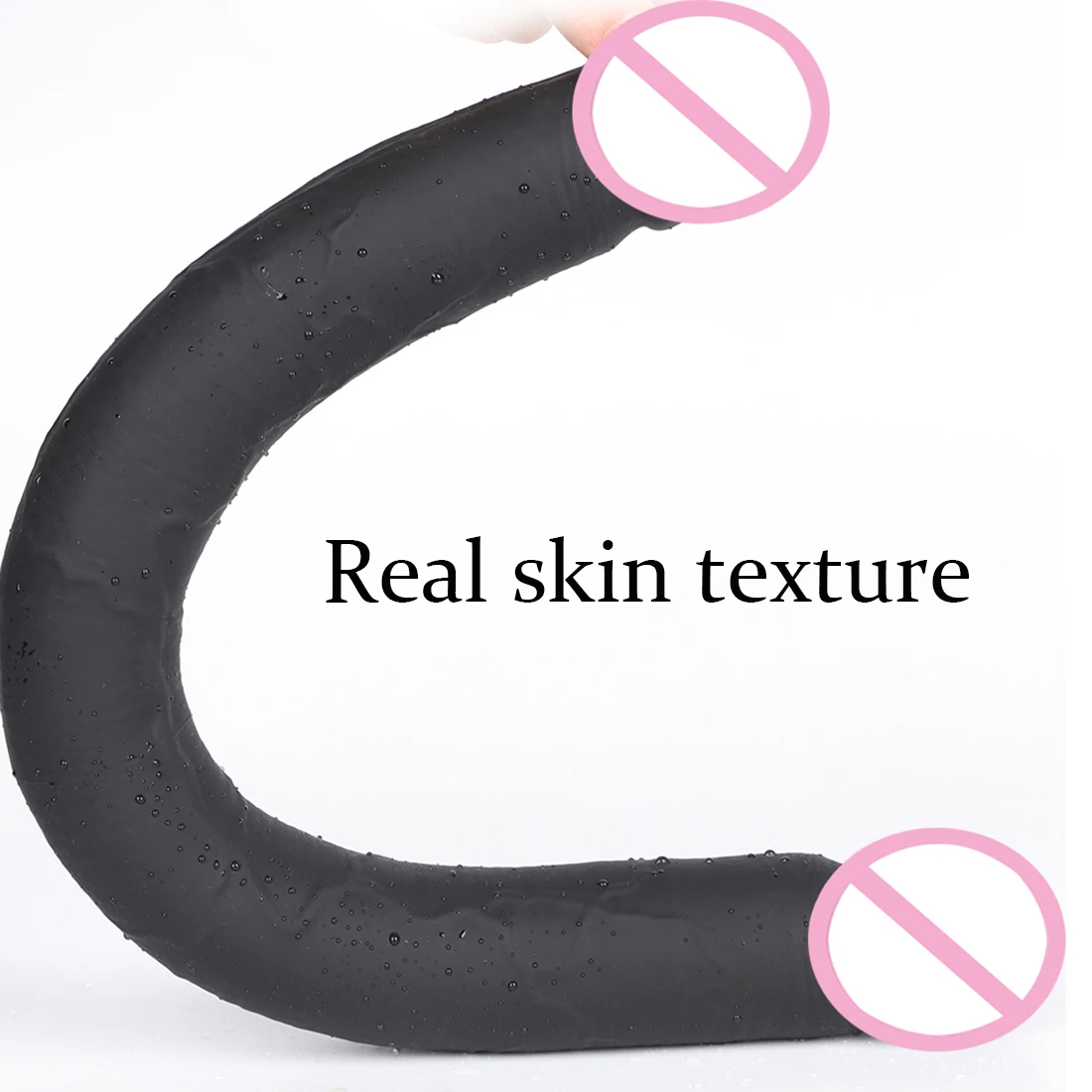 49CM Long Thick Double Dildo Anal Plug Stimulate Vagina Dick Anus Soft Penis Butt Plug Phallus Sex Toys for Gay Lesbian Sex Shop