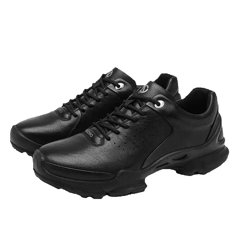 

Classical Men Casual Sports Sneakers Top Grain Leather Cowhide Breathable Arch Support Injection Walking Hiking Office Shoes