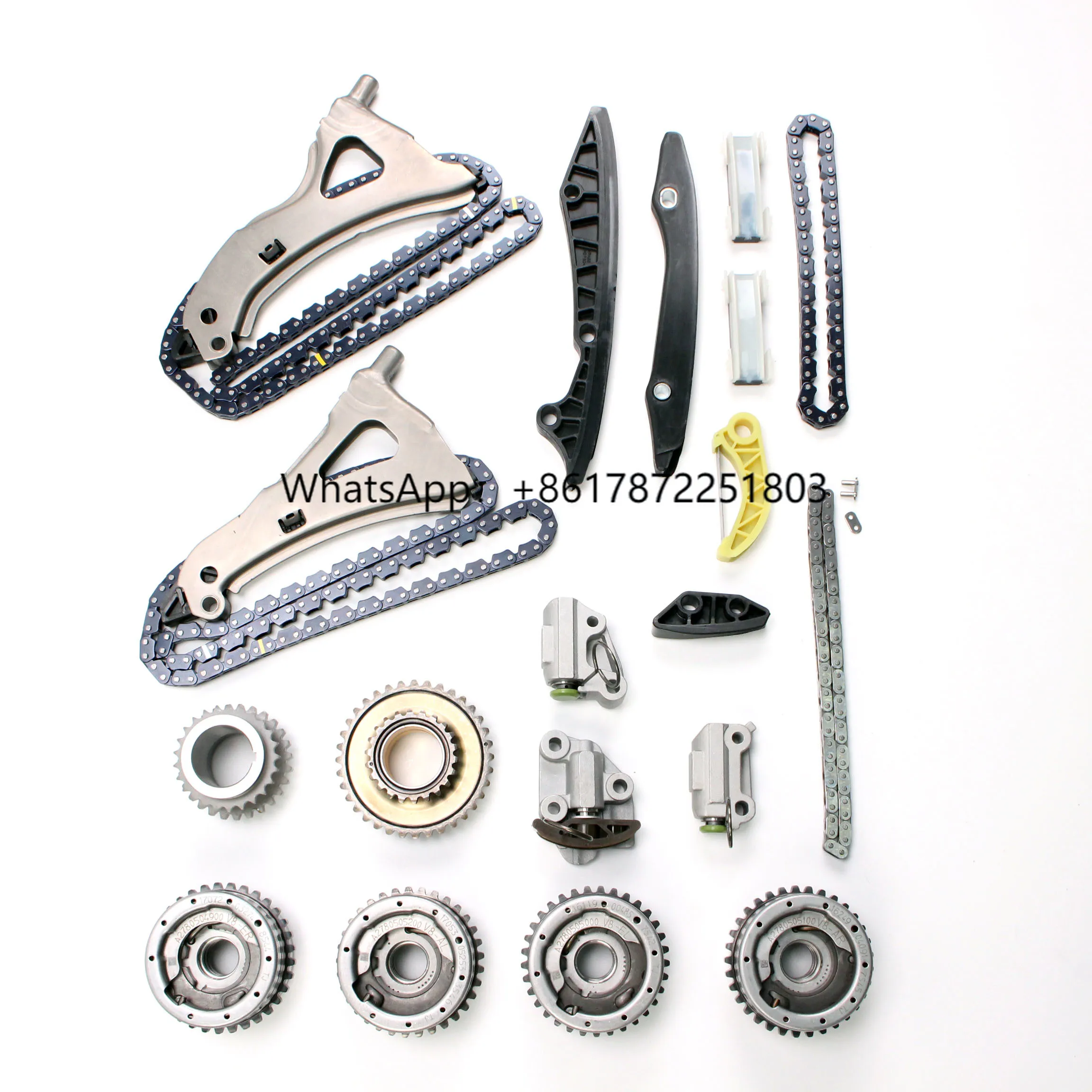 

Timing Chain Kit W/ VVT Gear Fit 12-18 Mercedes GL450 CL550 CLS550 E550 GL550 GLS550 ML550 S550 SL550 4.7L V8 M278