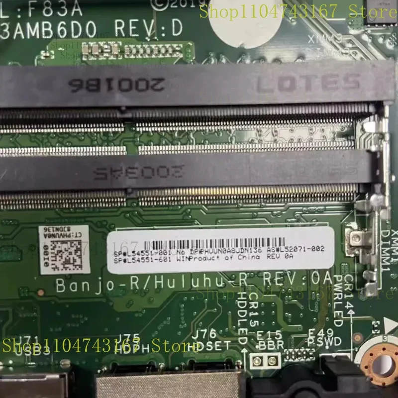 L54551-001 For HP EliteDesk 800 G5 DM Motherboard DAF83AMB6D0 L54551-601 L52071-002 LGA1151 DDR4 Mainboard 100% Work