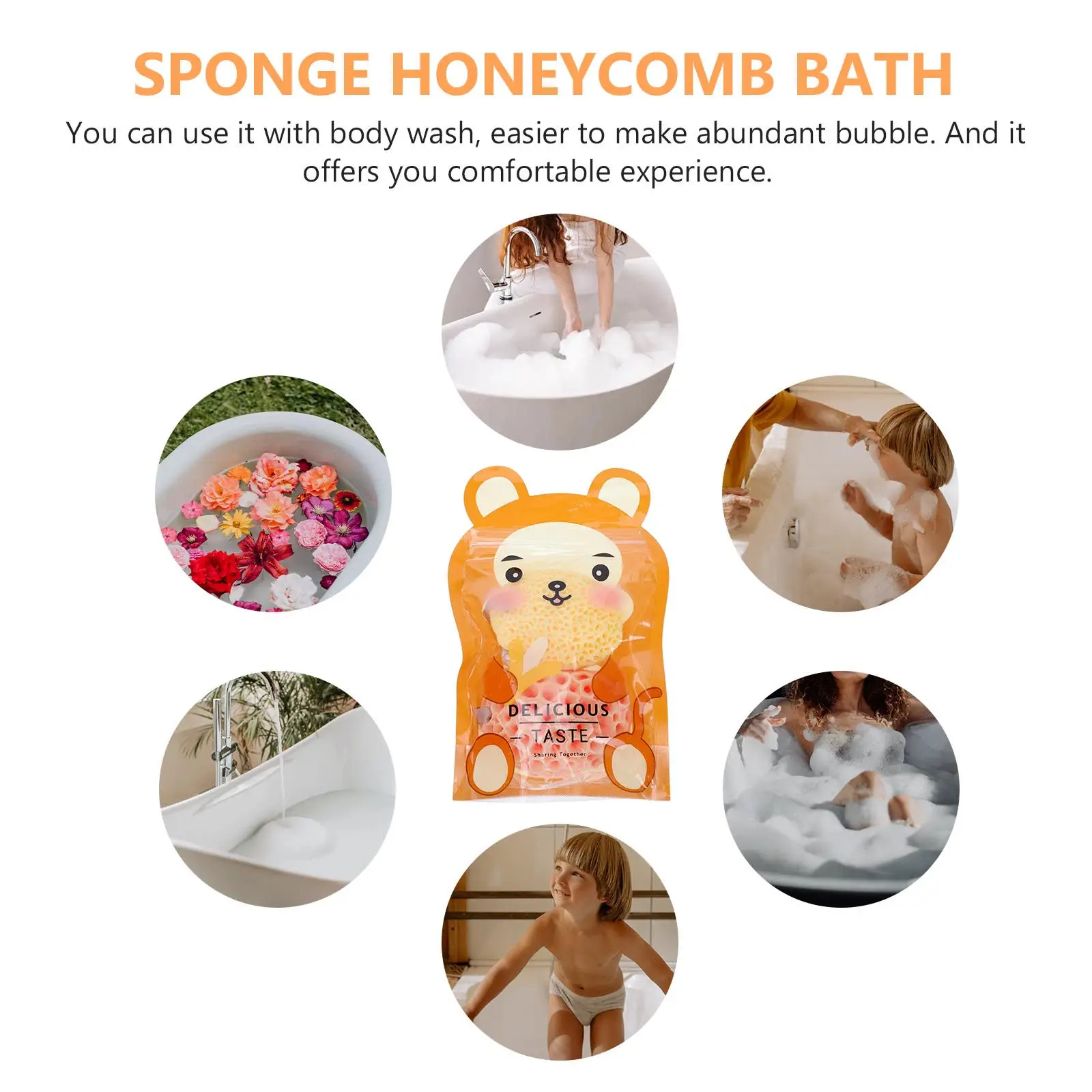 

Набор из 2 губок-мочалок для душа с сотовой структурой, для глубокого очищения тела, для детей и взрослых, отшелушивающие губки для лица