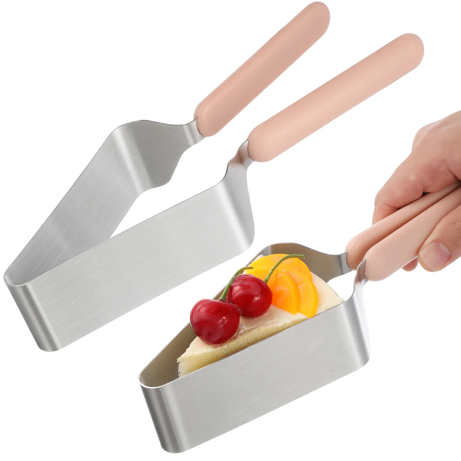 2 Pcs Spatula Cake Separator Slice Tool Leveler Divider Tongs Pie Slicer Butter