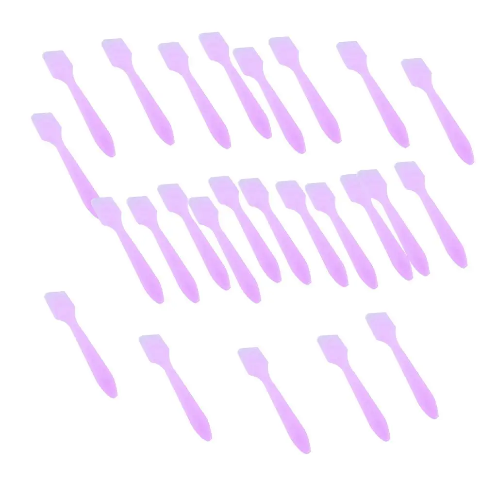 100Pcs Plastic Spatula Disposabled Cosmetic Spoon Skin Care Cream Face Mask Mixing Spoon Beauty Tool