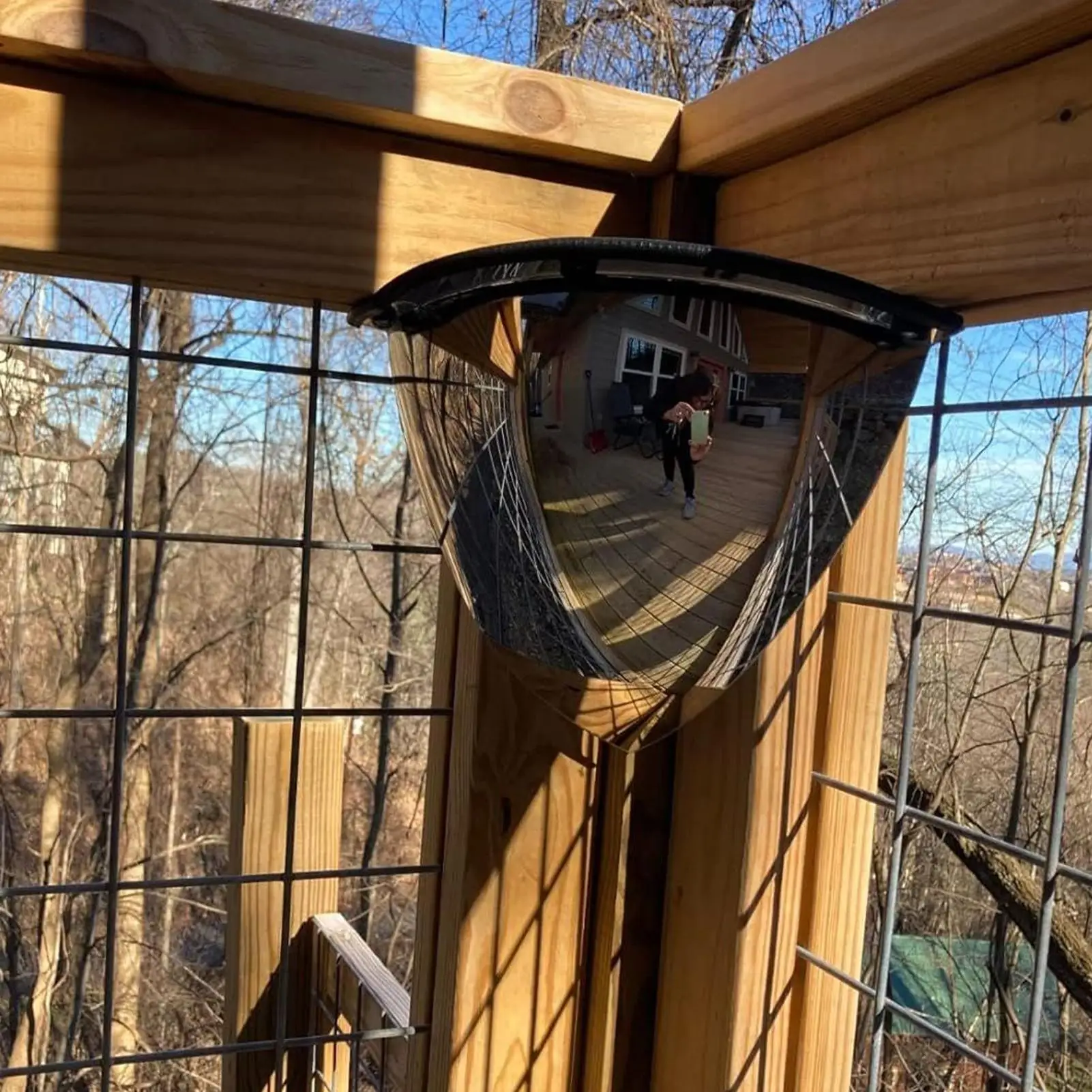 Traffic Mirror Driveway Acrylic Mirror For Blind Spot Non-reflective Security Supplies For Retail Store Bedroom Home Driveway