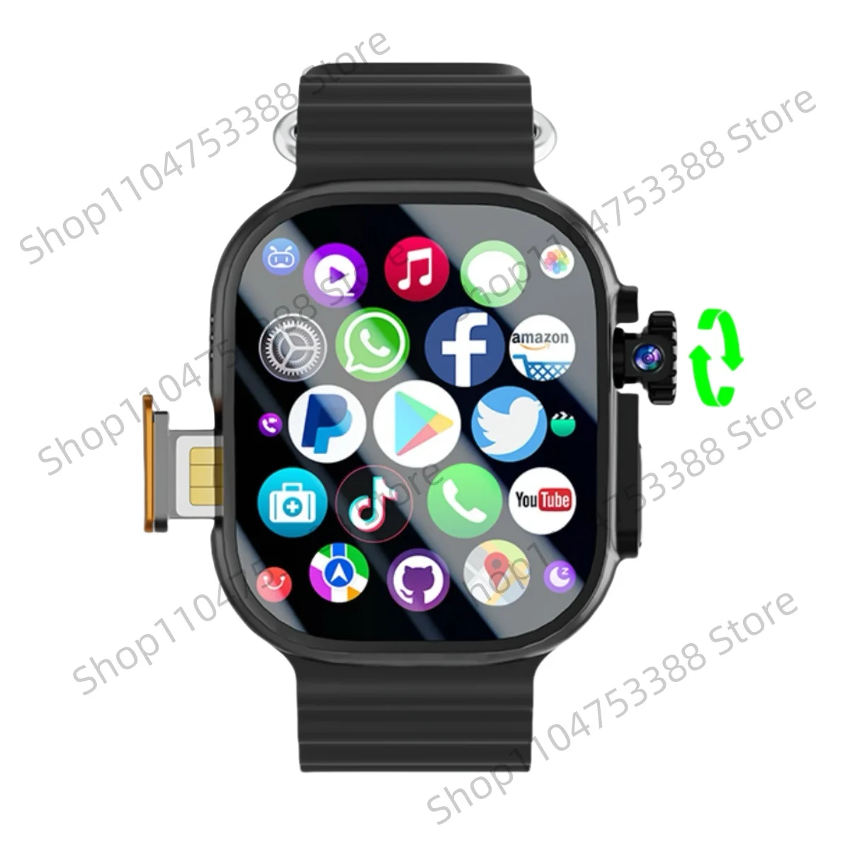

2025 New DW100 Smart Watch S10 Ultra 3 Android 10.0 180° Rotary Blood Pressure Camera GPS WIFI 2.29 inch Amoled Smartwatch 256GB
