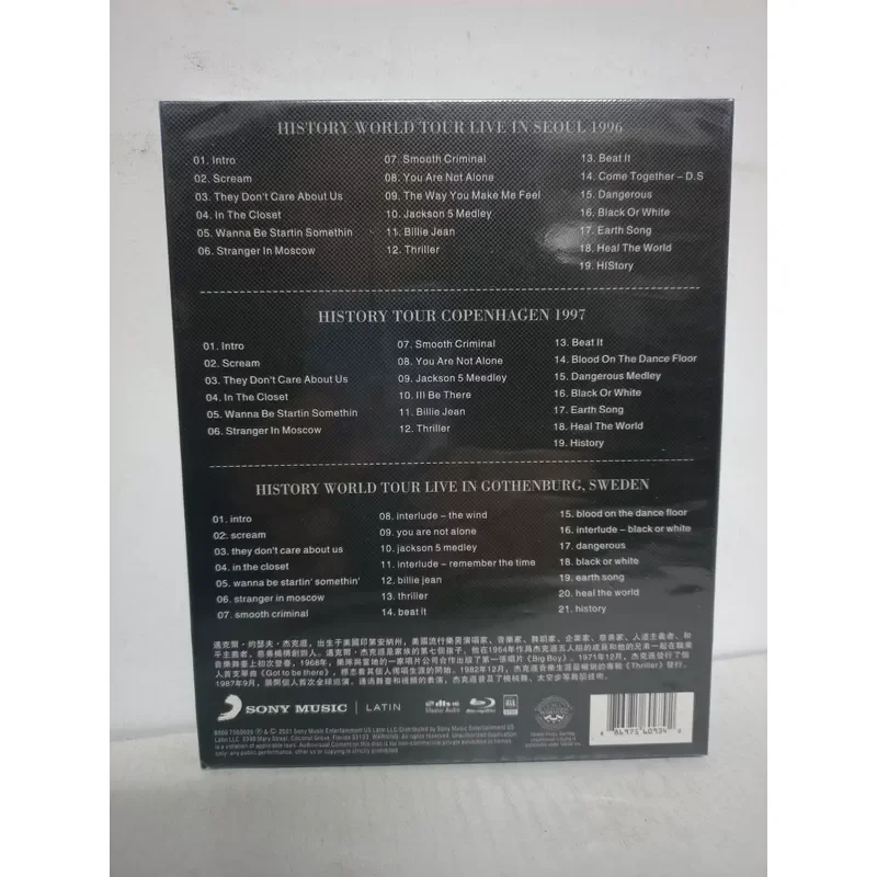 Blu-ray Disc Michael Jackson Concert Live Performance High Definition Video Collection