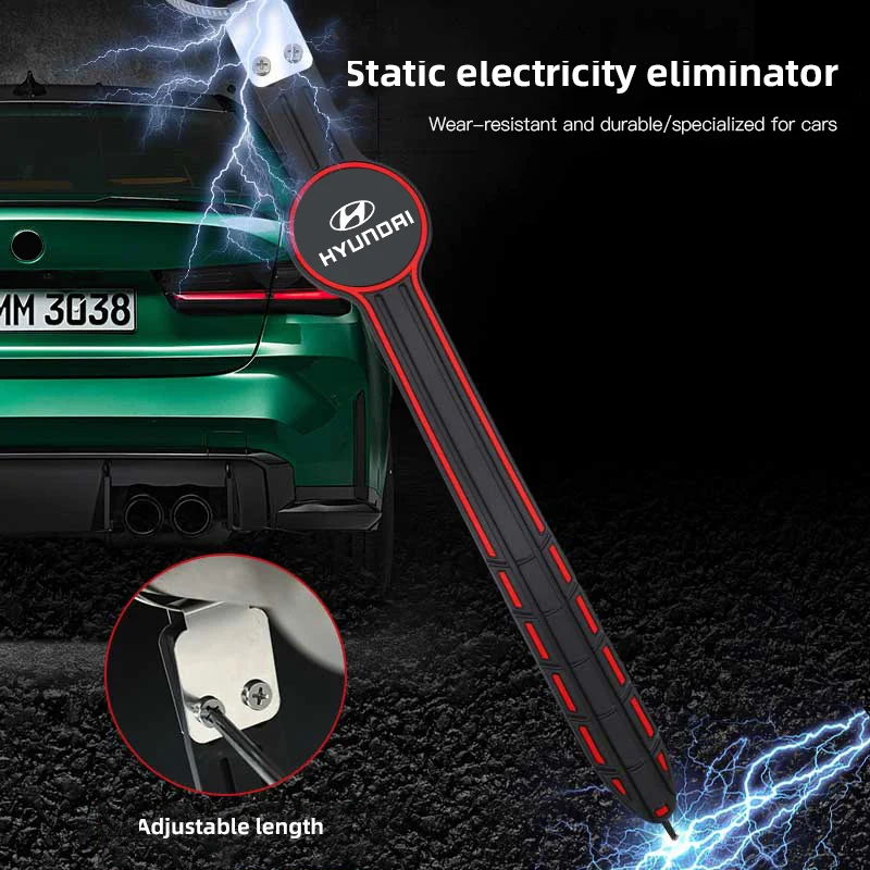 شريط سحب كهرباء للسيارة ملحقات السيارات المضادة للكهرباء الساكنة لشركة Hyundai Genesis N-LINE I10 I20 I30 I40 IX20 IX35 Kona Getz #1