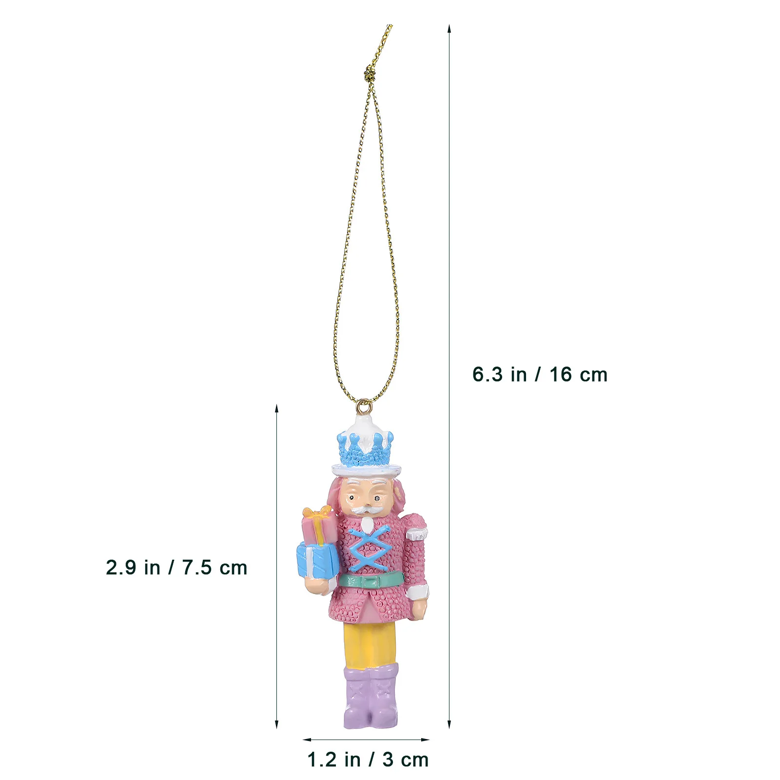 ของตกแต่งรูปทหารนัทแครกเกอร์คริสต์มาส 4 ชิ้น ทำจากเรซิ่น แขวนง่าย สีสันสวยงาม รูปทรงน่ารัก