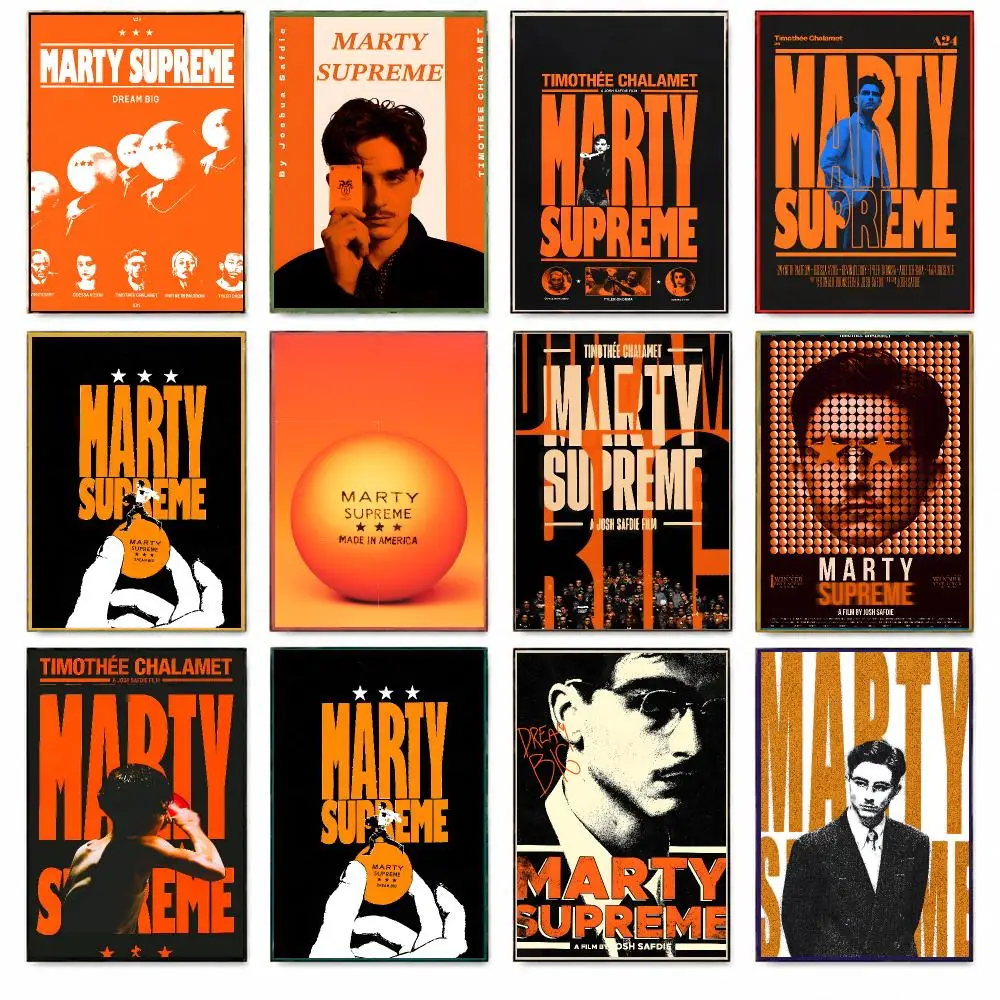 Movie Drama M-Marty Supreme Poster HD Print Wall Art Bedroom Dorm Office Gaming Room Cafe Gifts