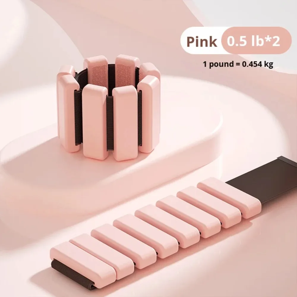 أوزان الكاحل قابلة للتعديل للنساء والرجال، مجموعة أوزان المعصم للمشي والجري، زوج واحد (0.5 رطل لكل منهما) قابلة للإزالة والمحمولة