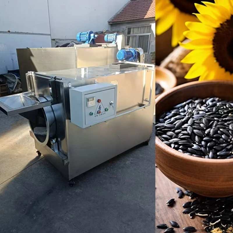 Small Nut Roasting Machinery Hot Air Coffee Roaster Machine Roasted and Salted Peanut Making Machine
