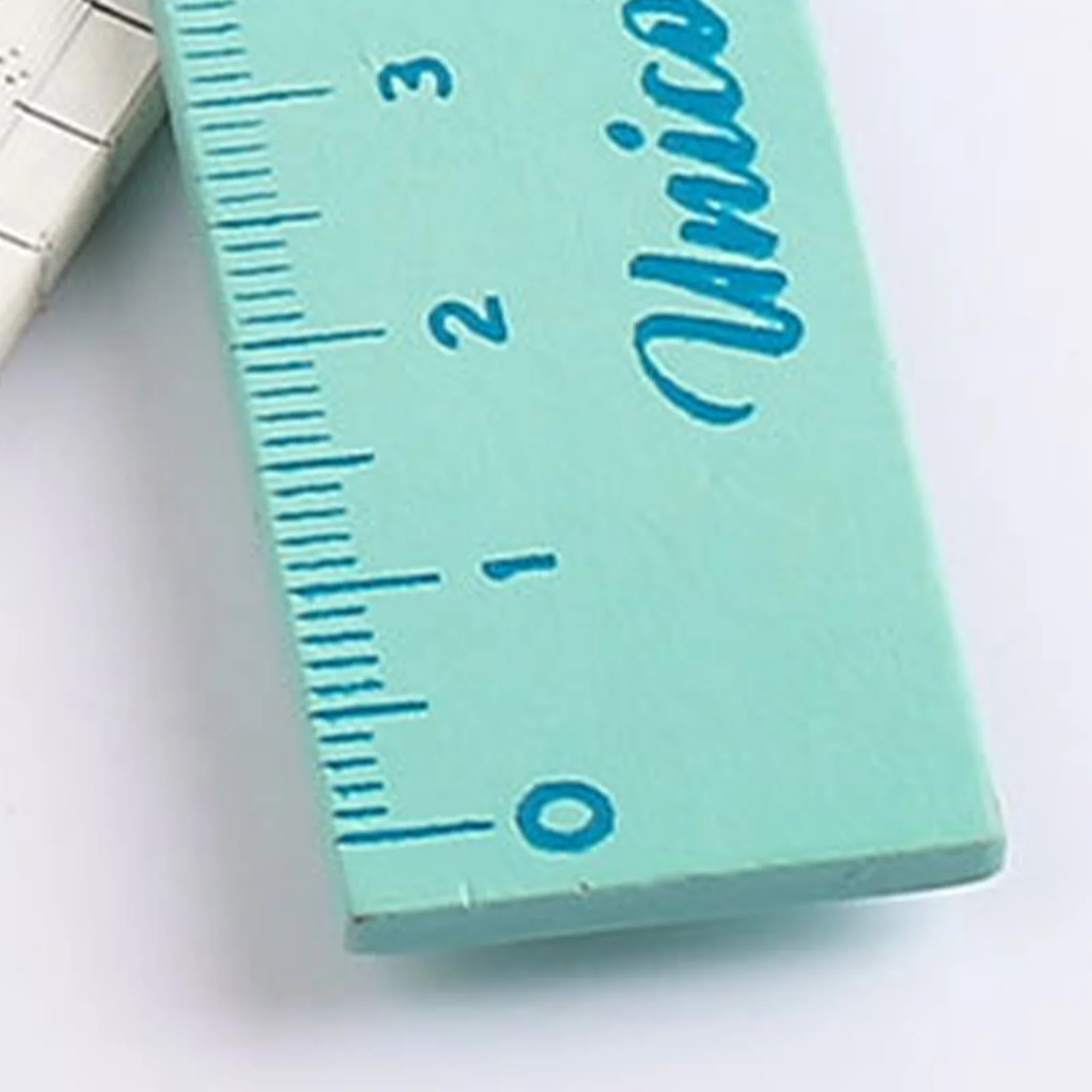 Ruler Cute Cartoon Drawing Tool for Students School Supplies Wooden Stationery Kids Art Ruler Portable Durable