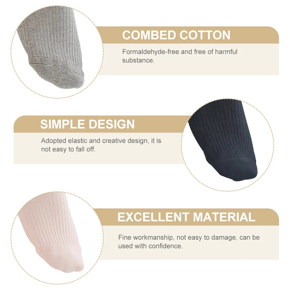 

5 Pairs Mixed Colors Diabetic Care Socks Elderly Pregnant Women Crew Elastic Non Binding Cotton Health Protection