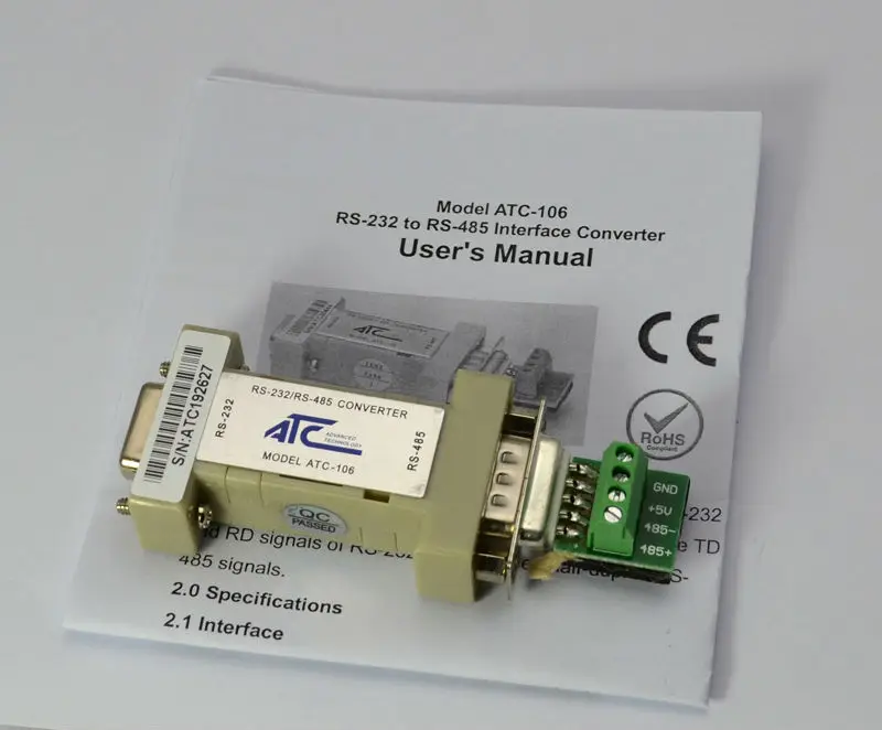 Port Powered RS-232 to RS-485 Interface Converter with Non Isolated( ATC-106)