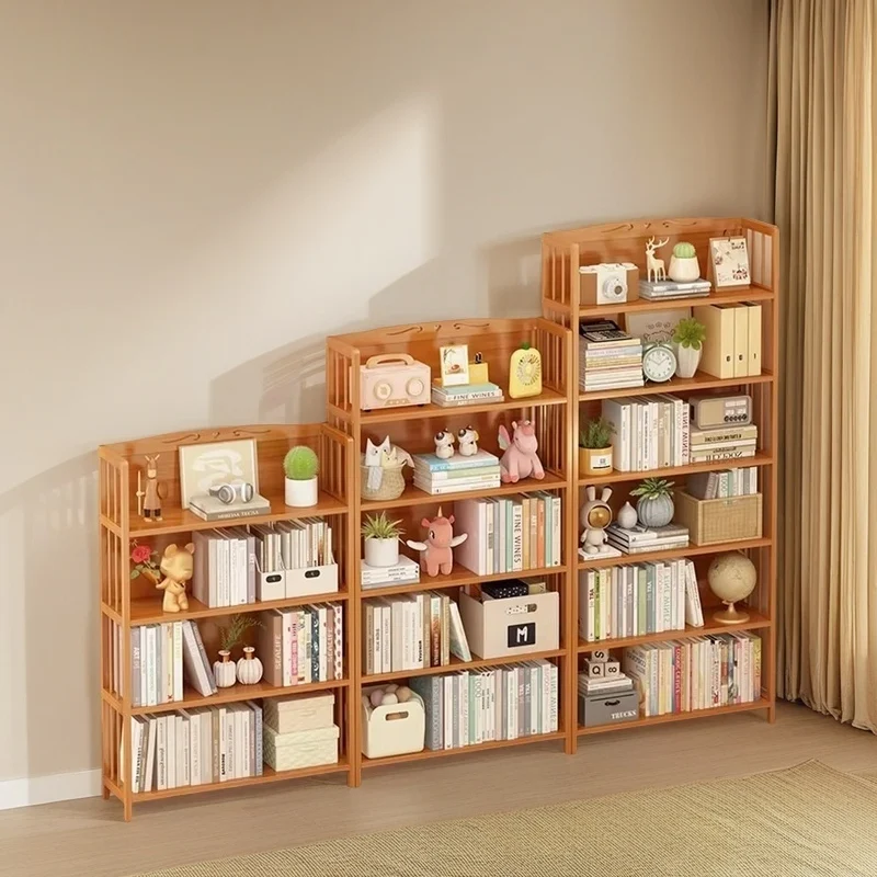 Room Furniture Bedroom Display Shelf Multipurpose Organizer Cabinet Wooden Librero Storage Book Shelves Home Desk Bookshelf