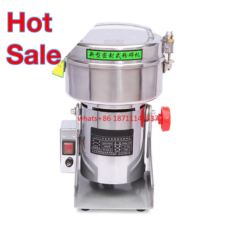 Rice Cassava Herb Powder Pulverizer Grinding Grinder Machine Powder Price