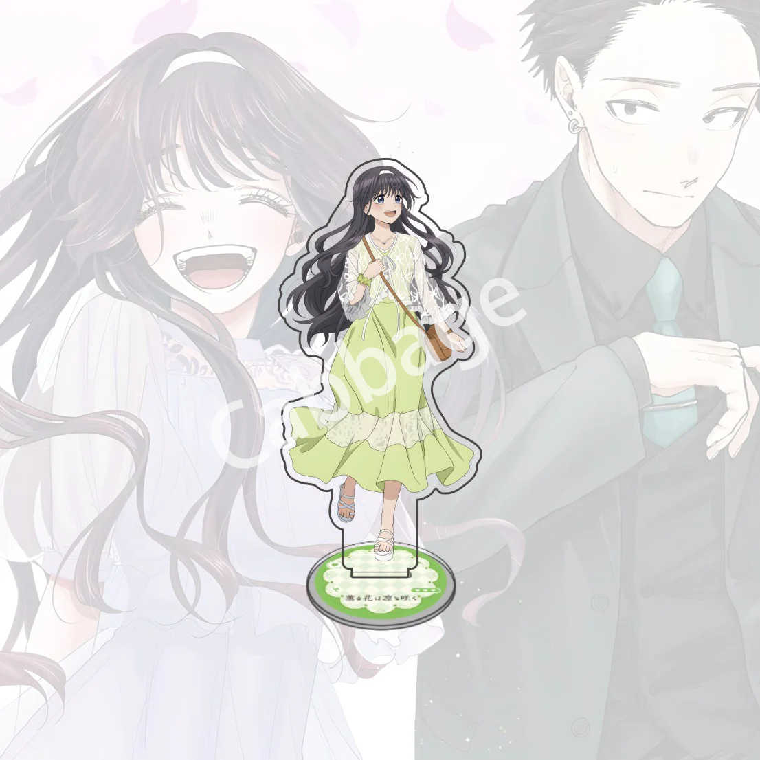 Anime Kaoru Hana wa Rin to Saku 15 cm Acrylic Character Kaoruko Waguri Rintaro Tsumugi Standing Model Desktop Decoration Gift