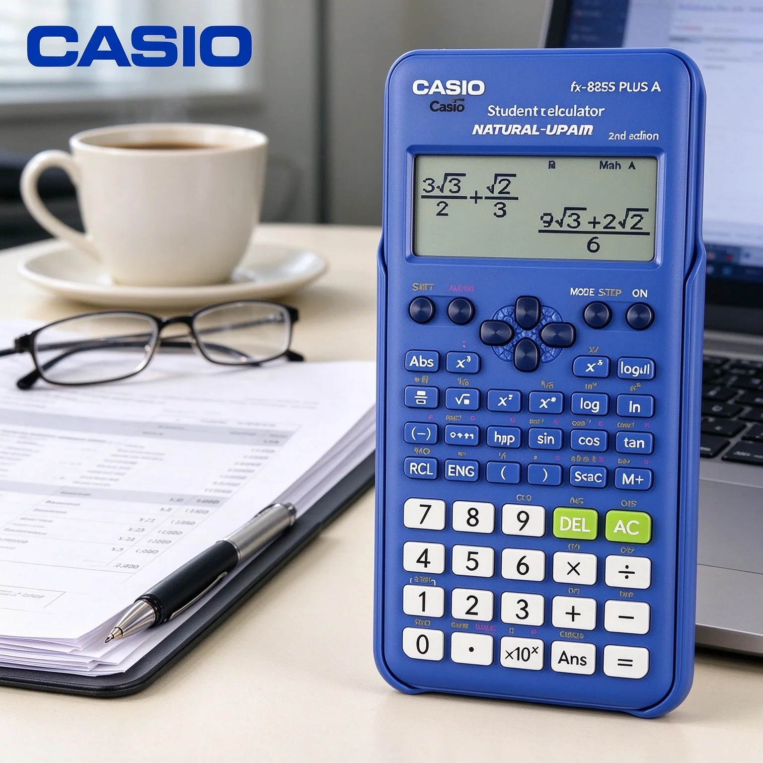 Casio /Portable Calculator /Solar Calculator DX120B/GX12B/MS20YC/SL310YC/fx82E Clear digits for easy reading