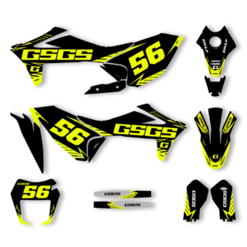 

SPACE Custom Motorcycle Graphics For KTM 2022 2023 2024 SM 700 ES 700 Decal Stickers Kits 001