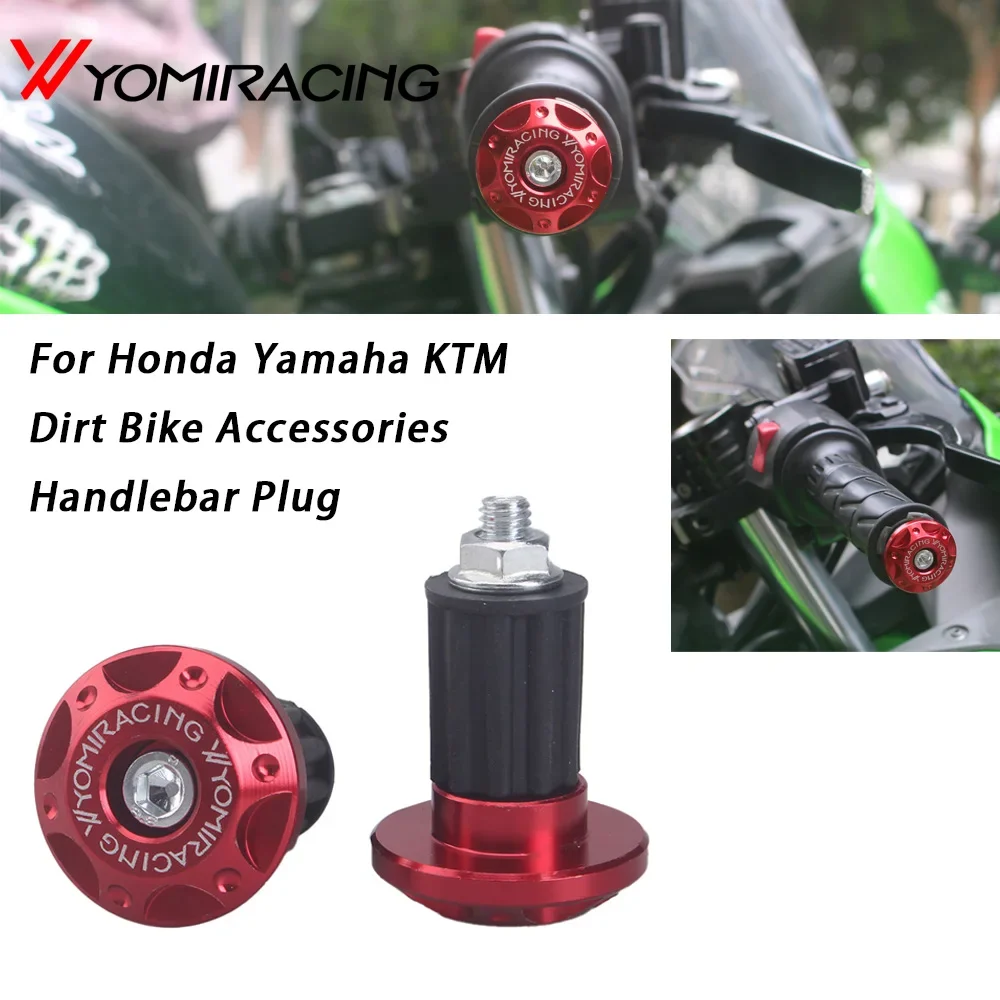 Motorcycle Handle Bar Ends Plug Grips Handlebar Plug Caps Slider Motor Bike for Honda Yamaha KTM Dirt Bike Accessories