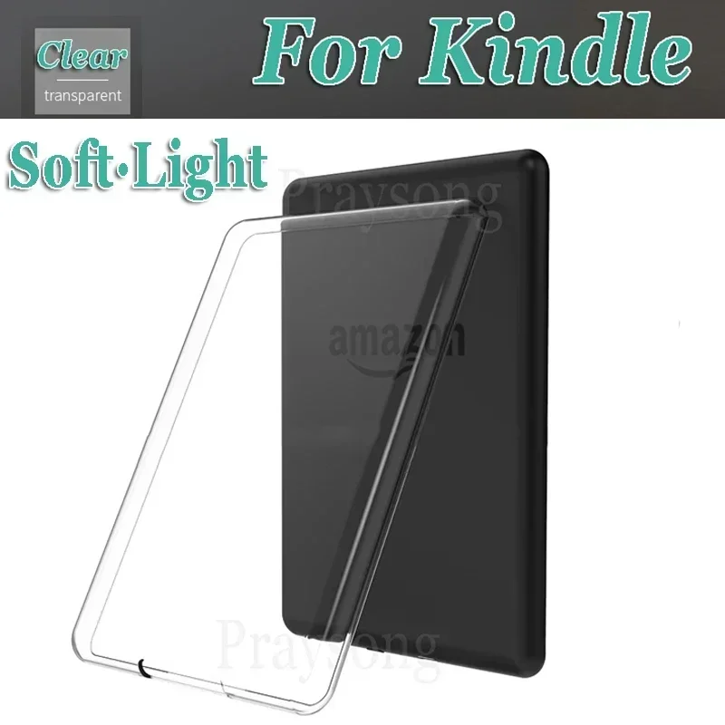 Clear Cover for Kindle 2022 Kindle Paperwhite Case TPU Funda Paperwhite 10th Gen 2018 KPW5 Soft Cover for Paperwhite 5 2021 Case