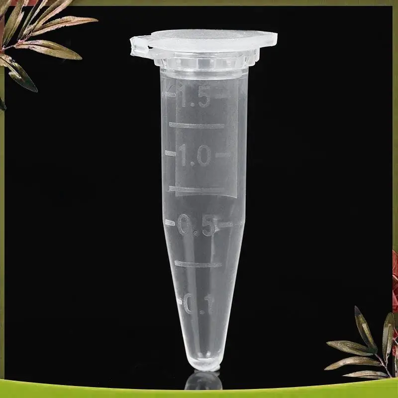 New-3000Pcs Mini Centrifuge Tubes 1.5Ml Raduated Clear Plastic Centrifuge Vials With Flat-Top Snap Cap