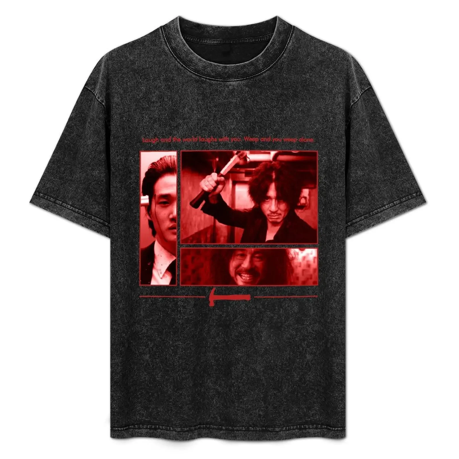 

OLD BOY - Red files T-Shirt kawaii clothes graphic tee shirt customs T-shirt men