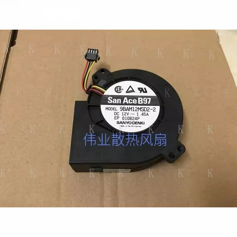 C  FOR  Sanyo 9BAM12MSD2-2 12V 1.45A 9733 9.7CM 4-Pin Blower Cooling Fan