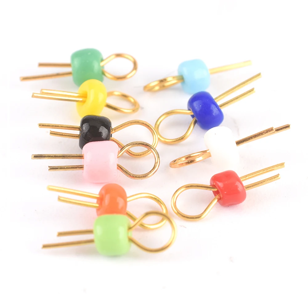 100PCS Ceramic Gold Plated Copper Solder Probe PCB Circuit Board Test Pin Point Bead Cylindrical Circuit Board Test Ring Bead