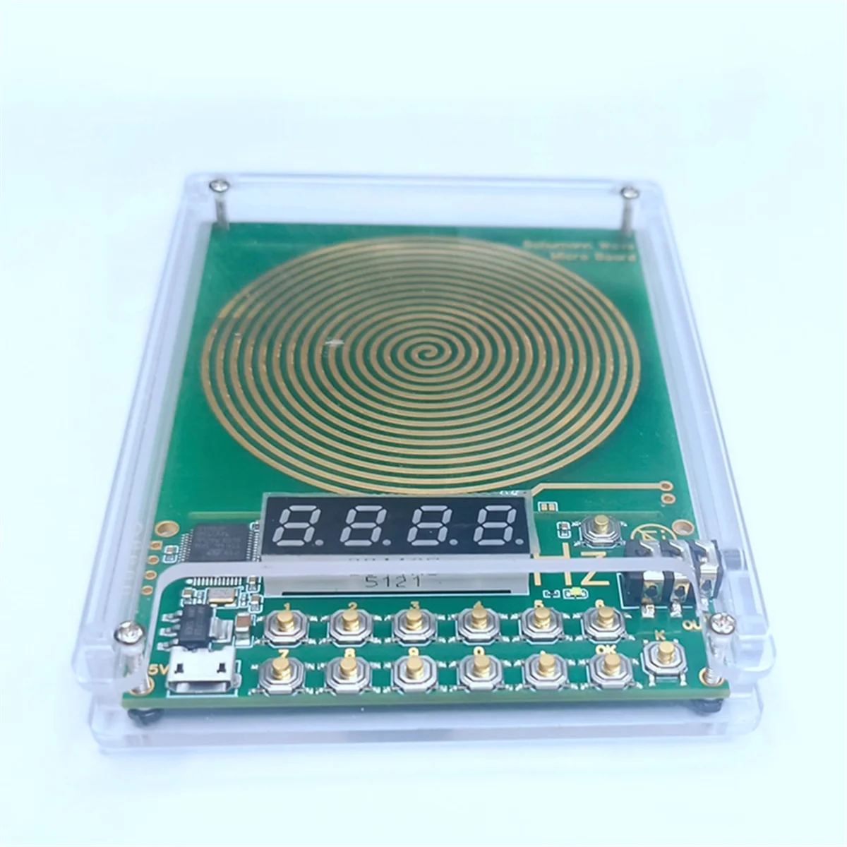 AB52 DC5V Micro-USB 0.01Hz-99999Hz Adjustable Frequency 7.83HZ Wave Generator Sine Wave Signal Generator with Shell