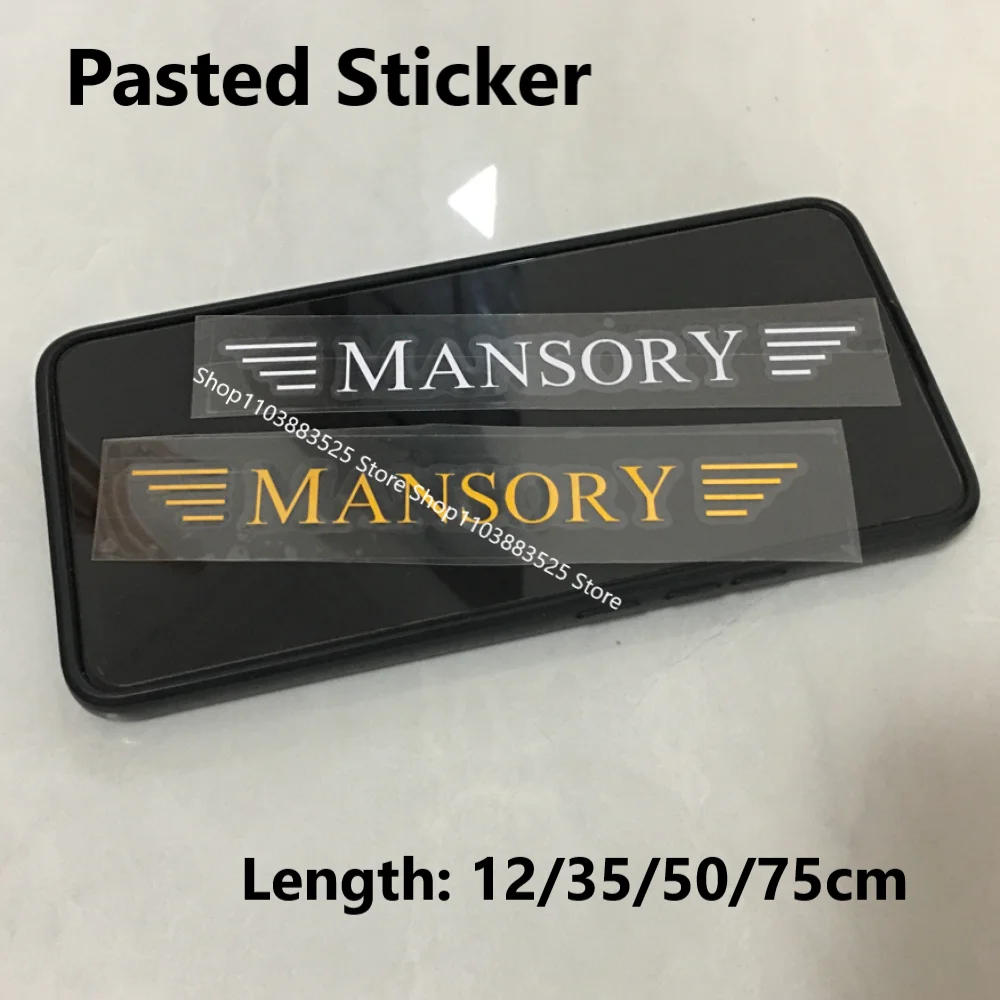 Car Logo Emblem Badge Decorative Pasted Sticker for Mansory GG G G500 G63 W464 W465 Badge Modify Sticker Accessories