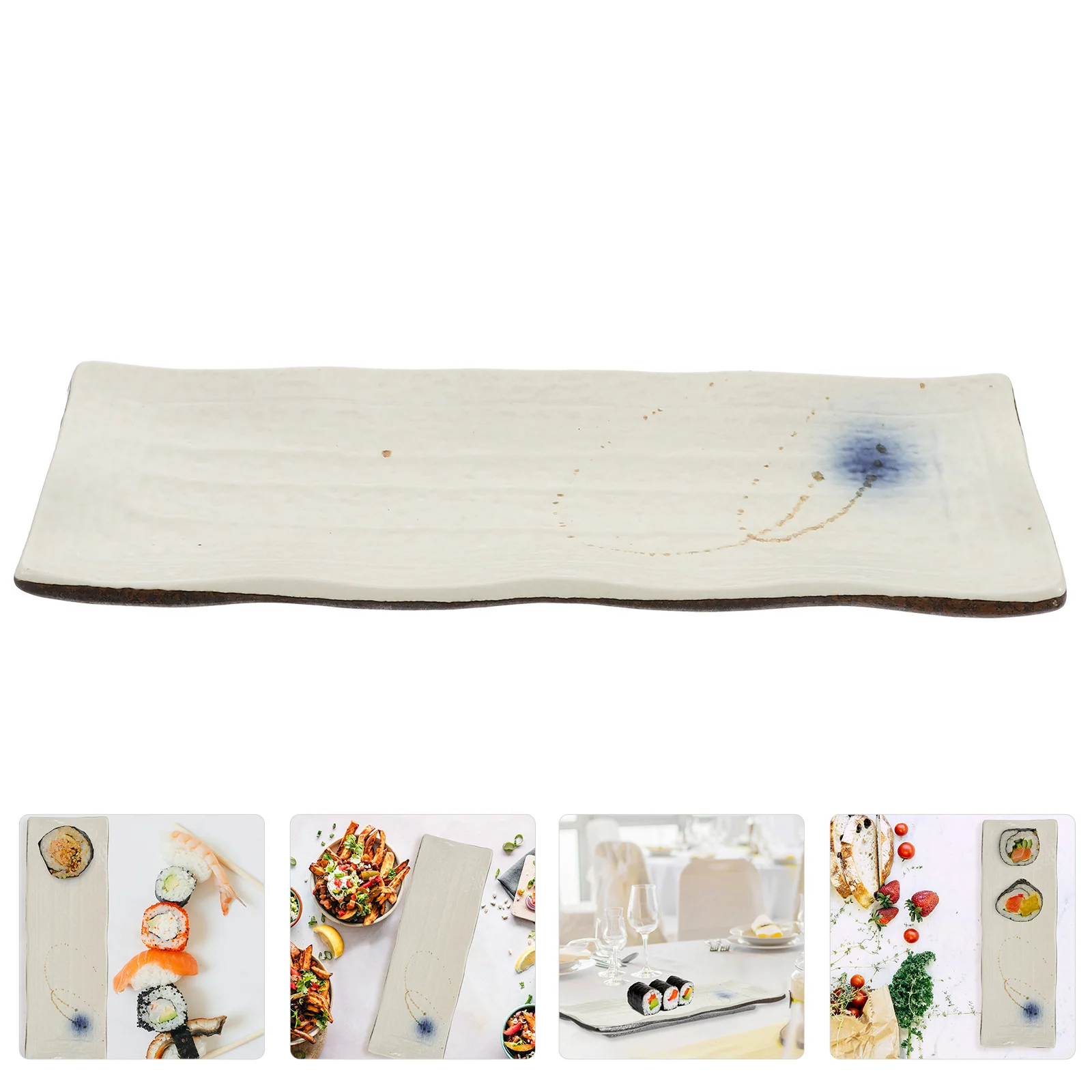 

Sushi Plates Serving Japanese Tableware Decorative Japanese-style Dinnerware Blue