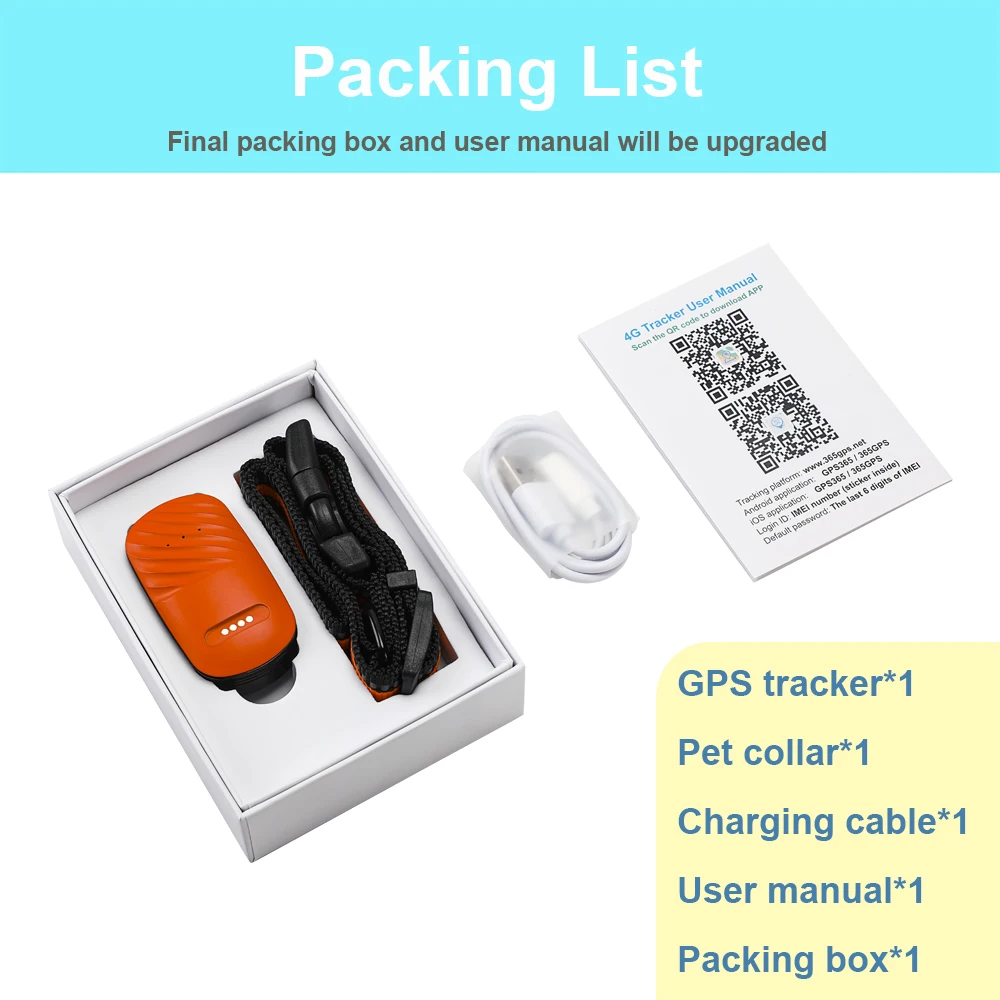 4G สัตว์เลี้ยง GPS Tracker กันน้ํา Anti-Lost Locator สมาร์ทค้นหาอุปกรณ์เรียกเข้ารีโมทคอนโทรล APP สําหรับสุนัขแมวสัตว์ RYDG61