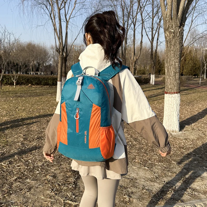 Outdoor lightweight folding mountaineering backpack large capacity cycling running marathon travel backpack