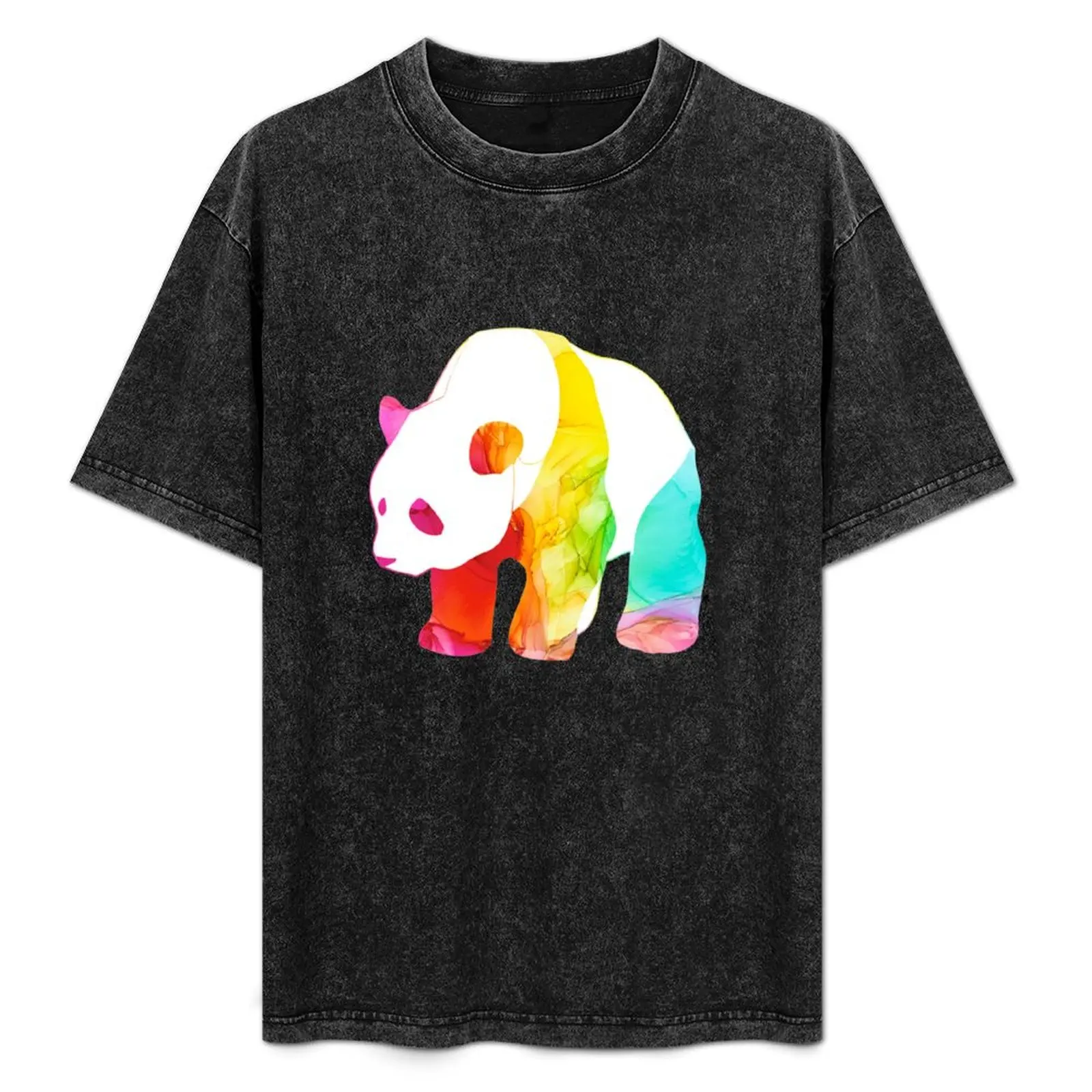 

Rainbow Pride Panda T-Shirt Breathable Sportswear T-Shirt for Men