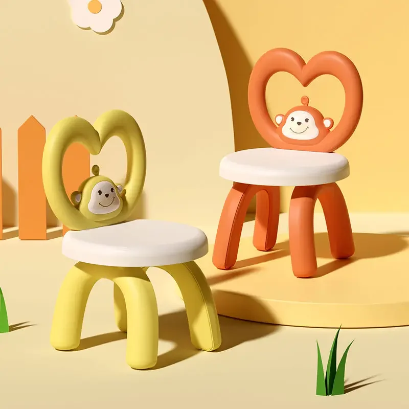 Plastic Child Stool Children Chair Girl Cute Children's Chair Kindergarten Multifunction Sedia Per Bambini Home Furniture