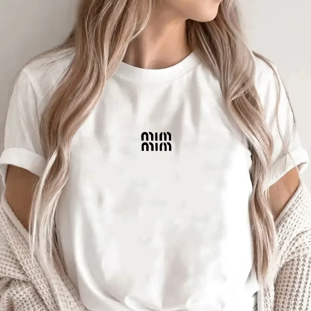 2026 New High-End Fashion Printed Loose T-shirt, Classic Short Sleeve Streetwear Top, Trendy Versatile Tee